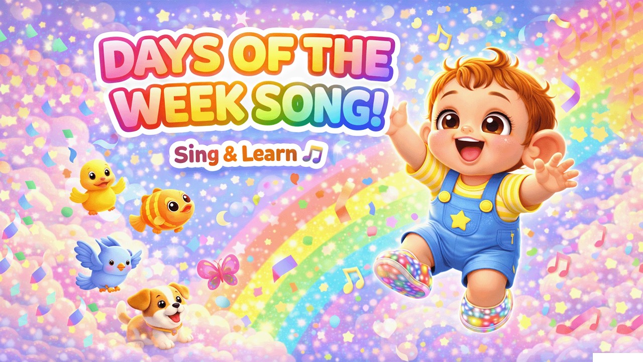 Days of the Week Song for Kids 🎵 | Learn Monday to Sunday | Fun Nursery Rhyme