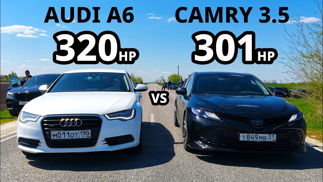 AUDI A6 3.0 TDI (320л.с.) vs CAMRY V70 3.5 (301л.с.). OCTAVIA A5 RS vs SEAT LEON 1.8T. CAMRY v55 3.5
