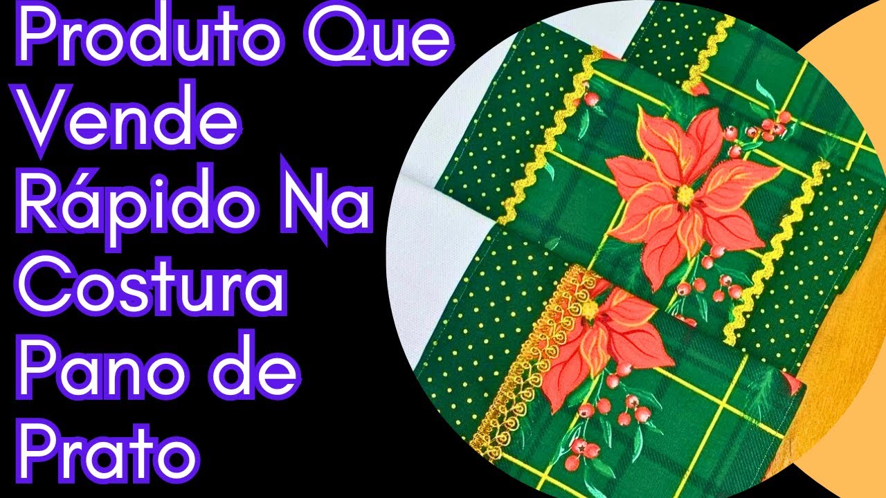 Pano De Prato Com 2 Barrado Em Tecido Costura Fácil Iniciante #costurar #cursodecosturaonline