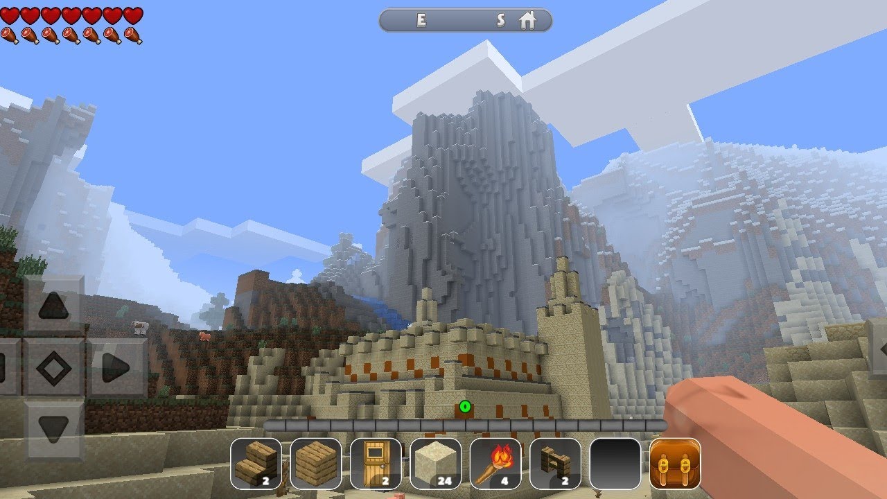 Survival gameplay in Realm craft game 