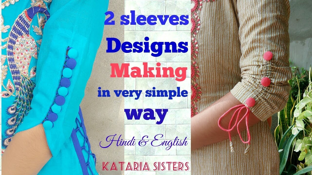 2 Beautiful sleeves designs in very easy way