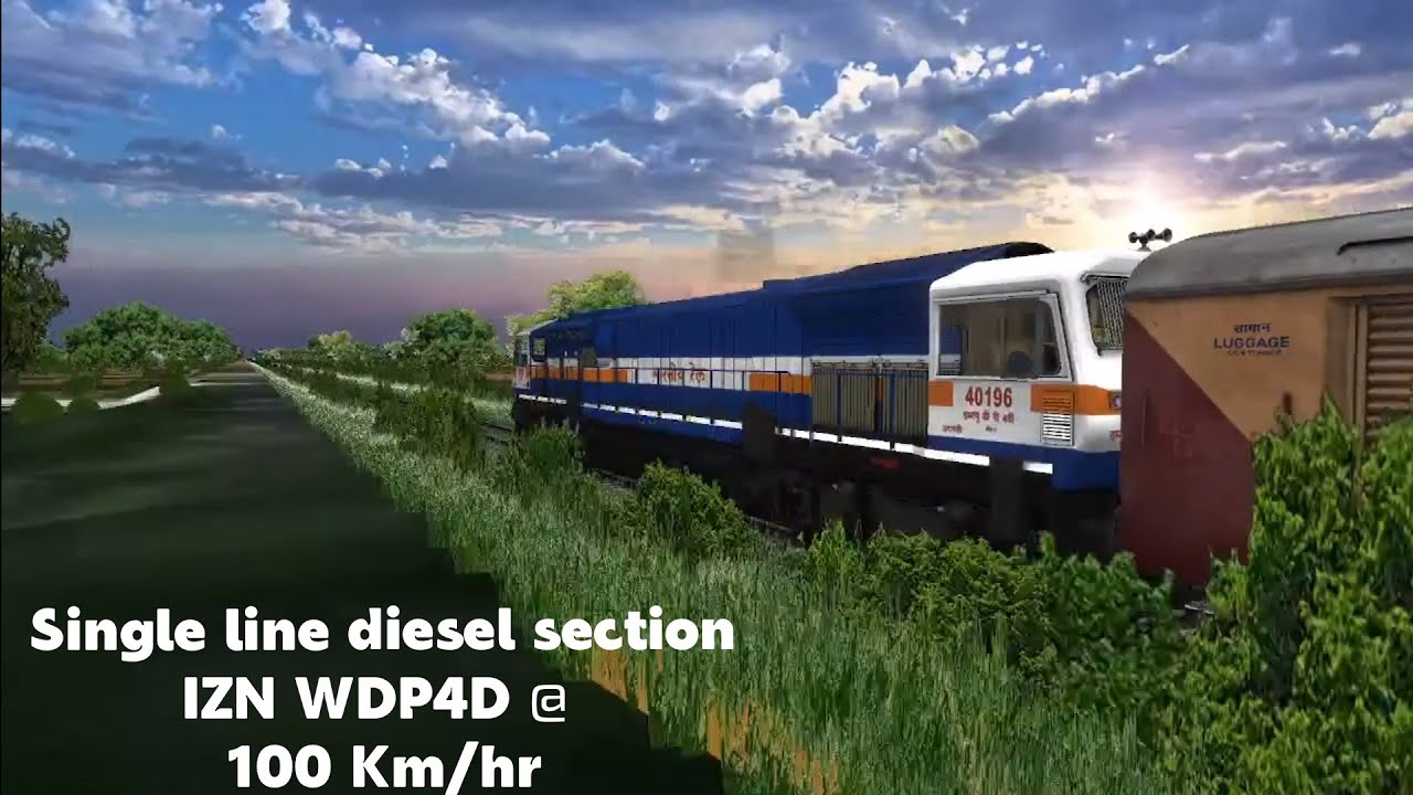 11035 Dadar central Mysuru Sharavathi express 2 SSS Hubbali jn to Kalas halt 100 Km/hr IZN WDP4D