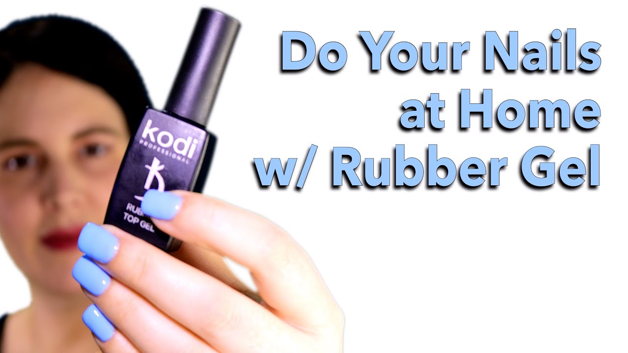 Watch Me Do My Nails. DIY Rubber Gel Nails At Home. ENG