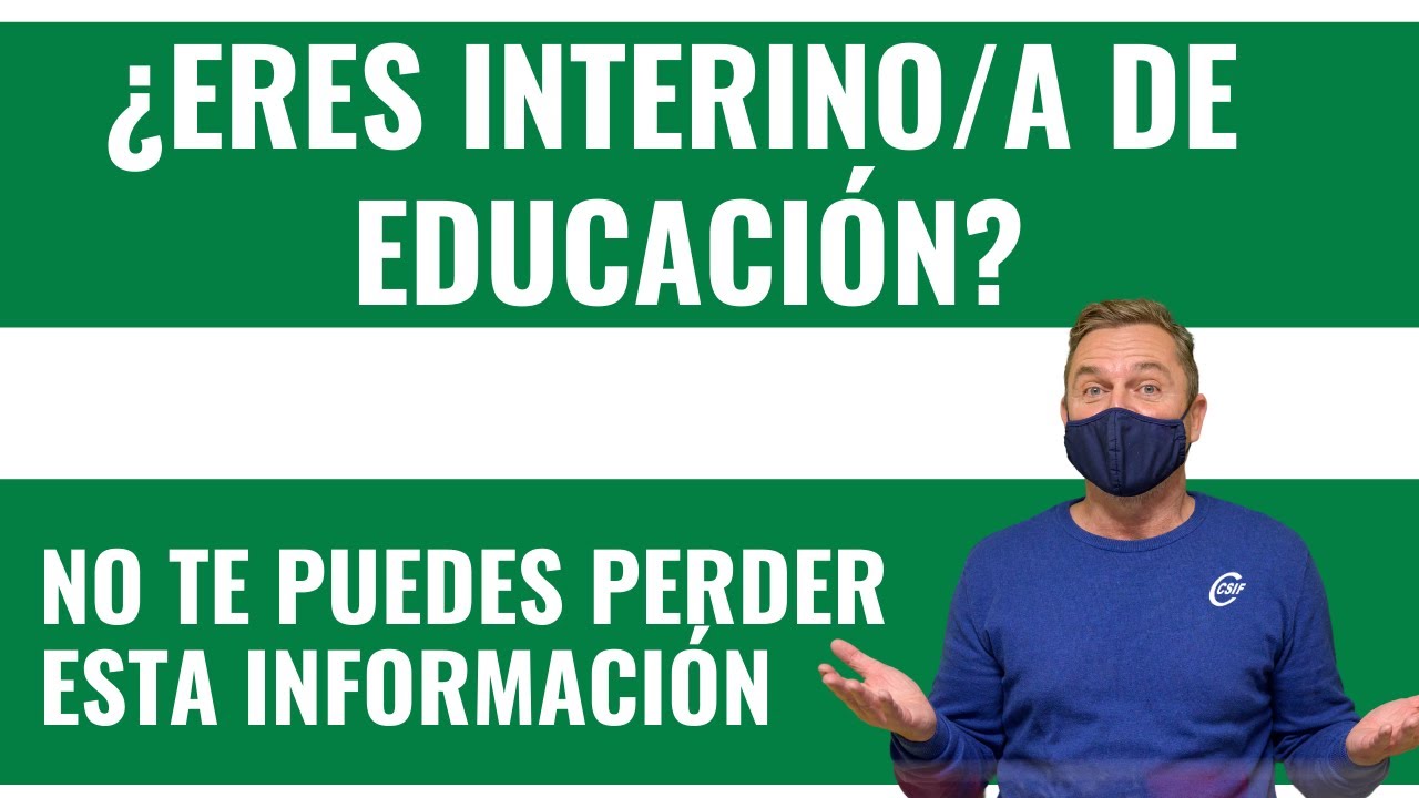 👩‍🏫 👨‍🏫 TODO LO QUE NECESITAS SABER SI ERES INTERINO/A