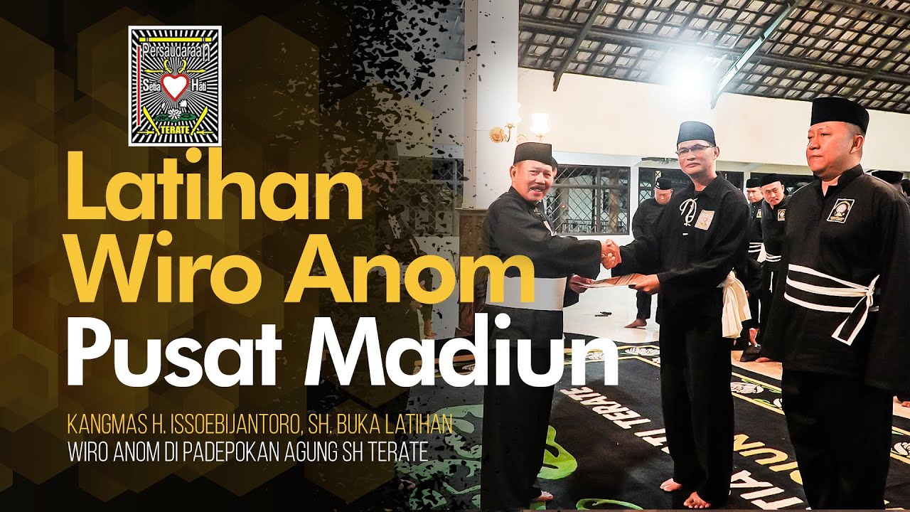 Kangmas H. Issoebijantoro, SH. Buka Latihan Wiro Anom di Padepokan Agung SH Terate