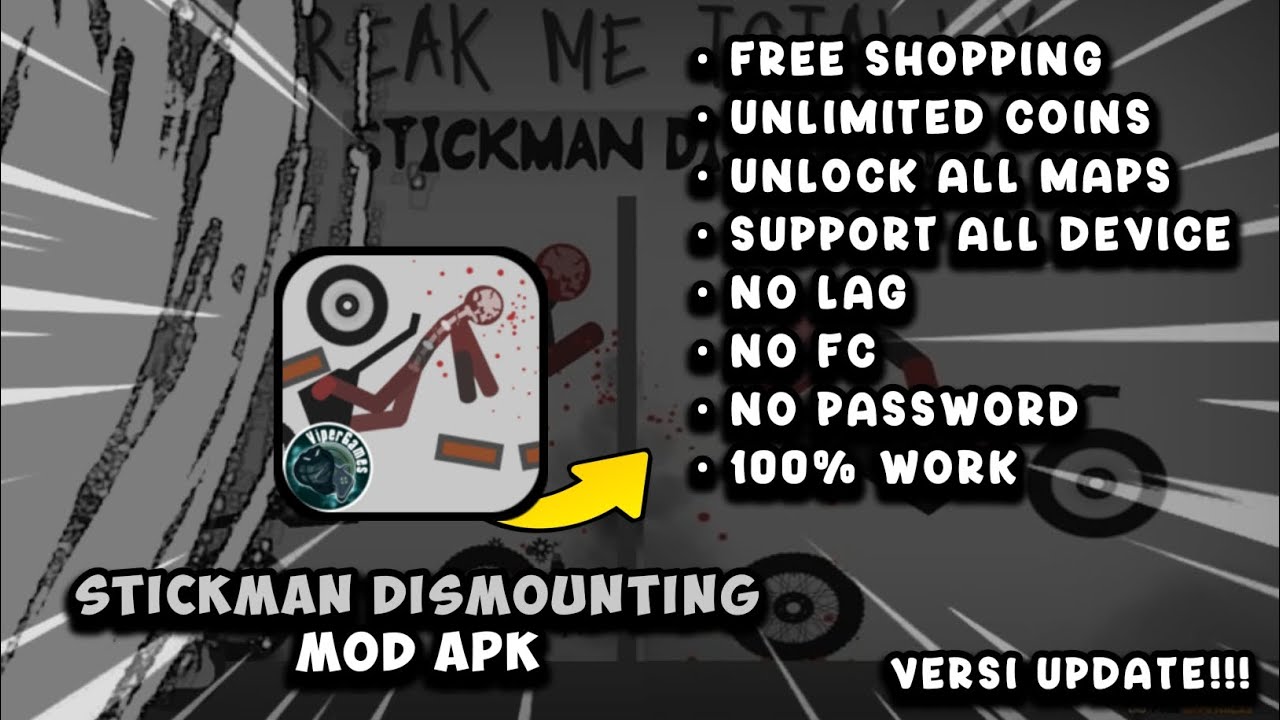 STICKMAN DISMOUNTING MOD APK [ БЕЗ ПАРОЛЯ ] || ОБНОВЛЕНИЕ ВЕРСИИ!!!
