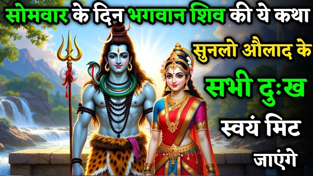 सोमवार के दिन भगवान शिव की ये कथा सुन लो संतान पर कभी कोई संकट नहीं आयेगा | Somvar Vrat Katha 