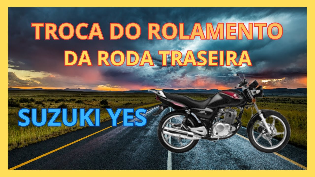 Suzuki YES - rolamento da roda traseira - parafuso da coroa - Deu ruim mas deu bom - só B.O.
