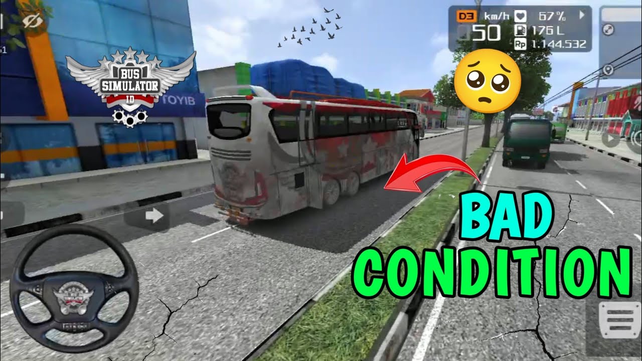  Bus simulator indonesia🚌|| verry bad condition bus || every long distance traveled 😱 || android 