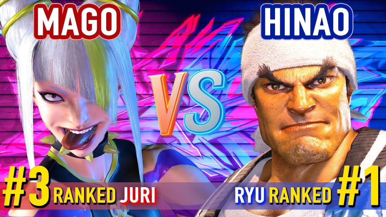 SF6 ▰ MAGO (#3 Ranked Juri) vs HINAO (#1 Ranked Ryu) ▰ High Level Gameplay