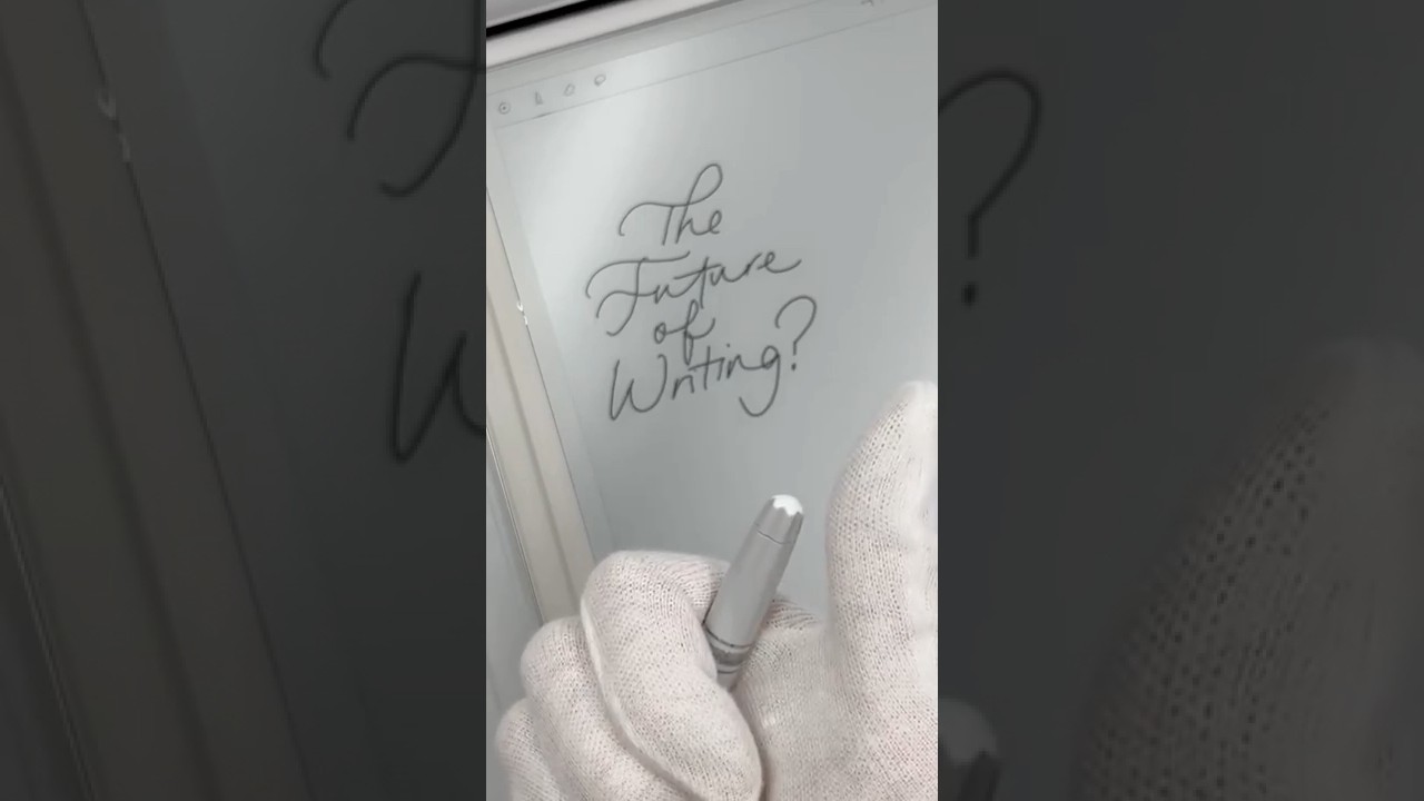 Будущее рукописного ввода? Цифровая бумага Montblanc.