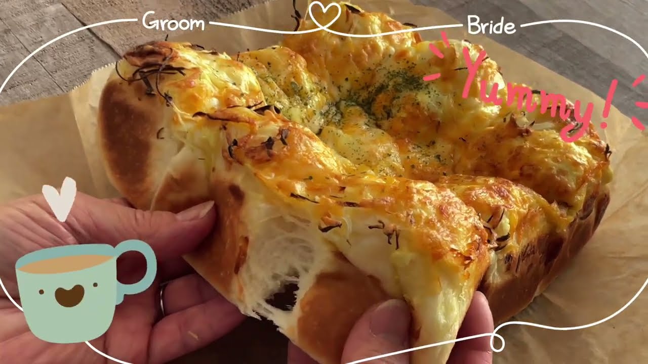 簡単オニオンチーズパン🧀