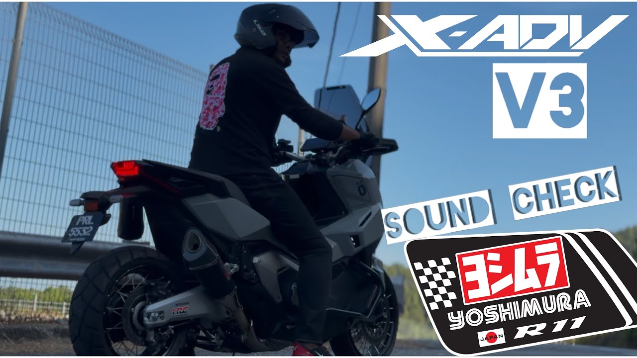 Honda XADV 750 V3 with Yoshimura R11 full system exhaust limited edition (Sound Check)  #xadv 