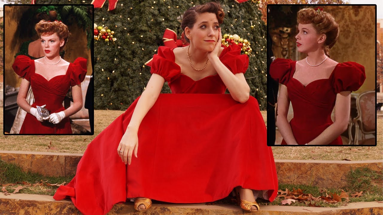 I Attempt to Recreate Judy Garland's Christmas Dress From Meet Me In St Louis