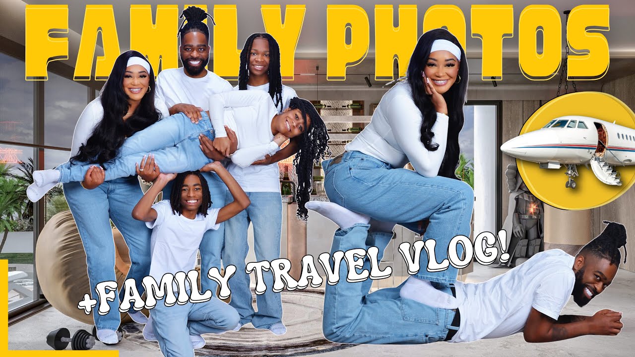 Family Photoshoot 📸 + Travel Vlog 🚗 | Cheer Competition | Chamiere ordered a 70oz TOMAHAWK STEAK!🥩😵