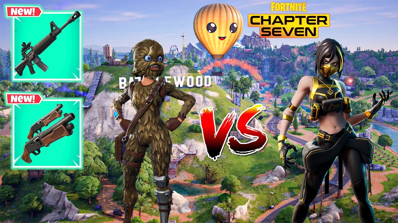 WOOKIEE TEAM LEADER vs HUSH BOSS & NEW! MYTHIC'S CHALLENGE (NEW! Fortnite Chapter 7 Season 1)