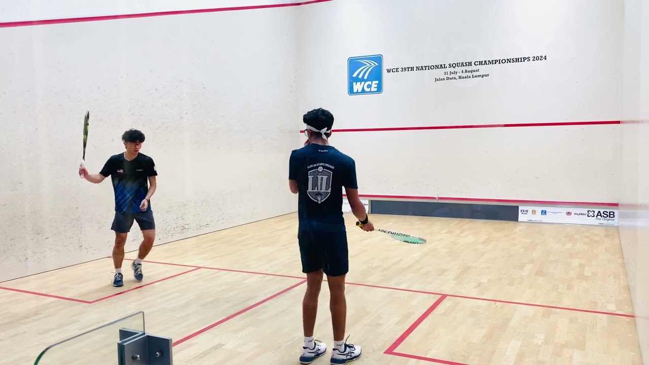 IsaacGeorge-HarithDanial @ R1 | WCE 39th National Squash Championships 2024