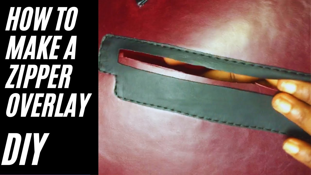 Sewing Zipper Overlays for Leather Bags (and why you should care)| KhemBuzz