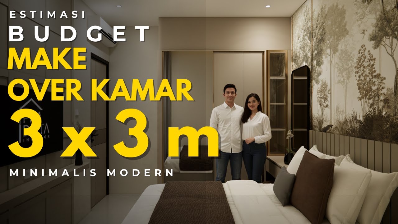 Inspirasi Desain Kamar 3x3 Minimalis Modern I Beserta Estimasi Biaya Interiornya