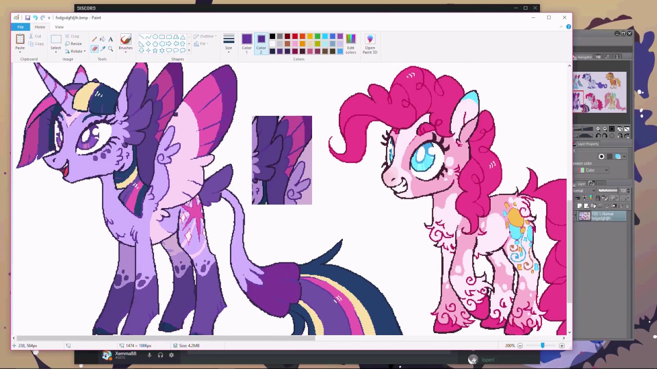 MLP mane 6 redesigns speedpaint
