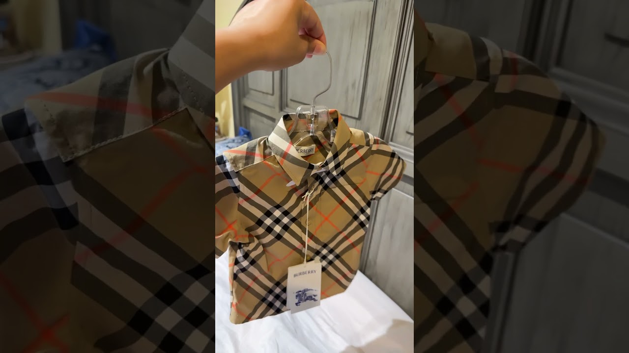 Burberry shirt for kids#trendingshorts #burberry #shirt #branded #shorts