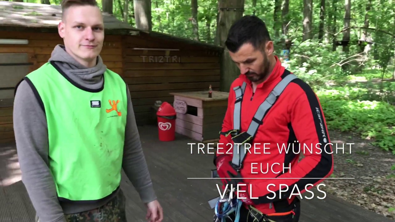 tree2tree Klettergurt anlegen