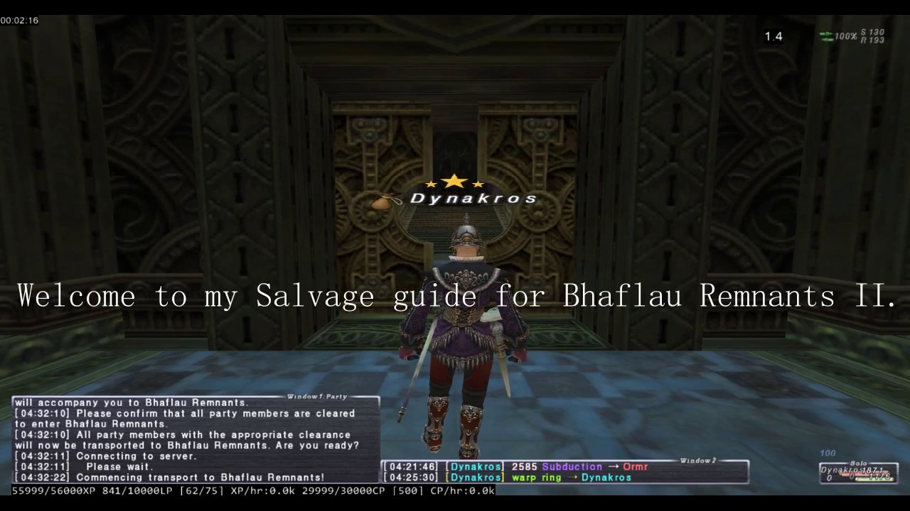 FFXI - Beginner's Guide to BR II Salvage for BLU (less than 20 minutes!)