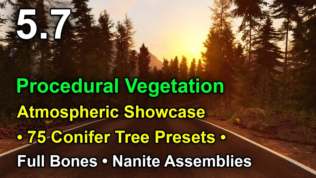 Spruce & Conifer Trees | Atmospheric | Megaplants | Bones | Assemblies | UE 5.7 #unrealengine #UE5