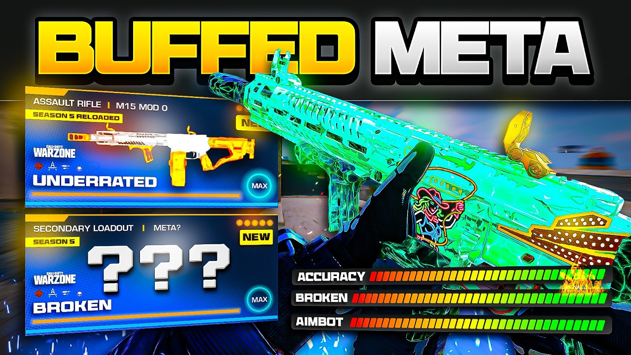 the BEST *BROKEN* META LOADOUT in Warzone after the NEW UPDATE! (BUFFED M15 MOD Setup)