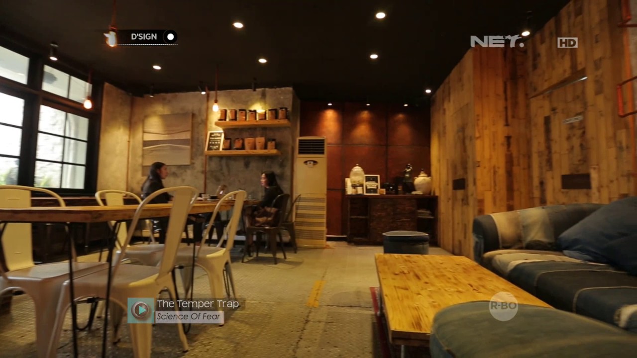 D'sign - Kafe Berkonsep Edgy Industrial