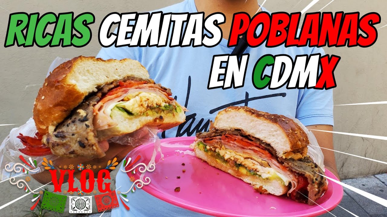 Una de las MEJORES Cemitas Poblanas en CDMX 😋 | 4K #comida
