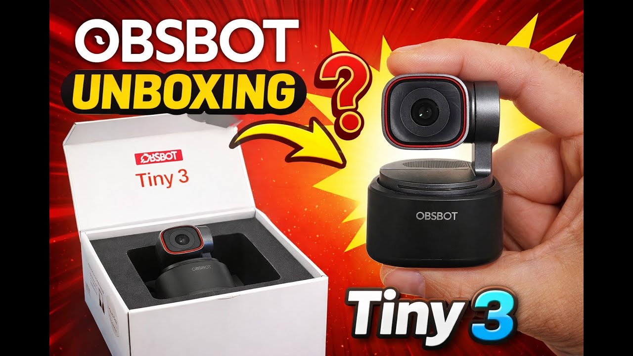 OBSBOT Tiny 3 Unboxing Is This the Smartest Webcam Yet