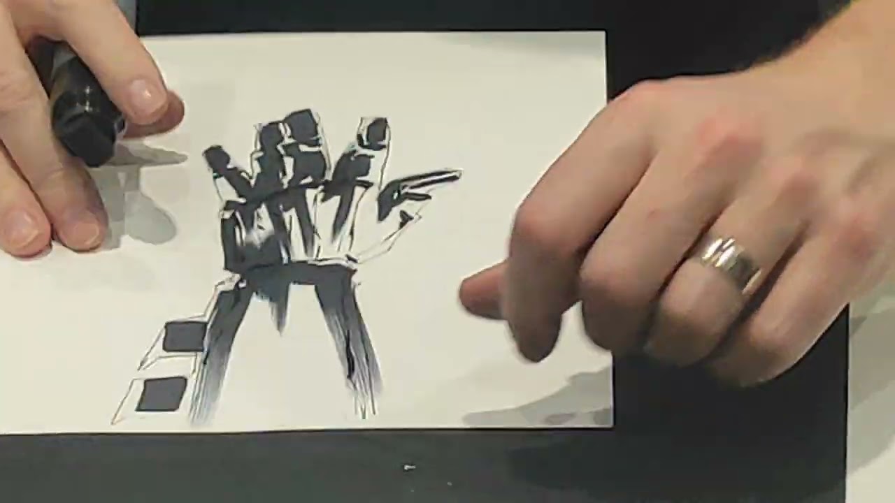 Batman Artist JOCK draws live at MEFCC 2023