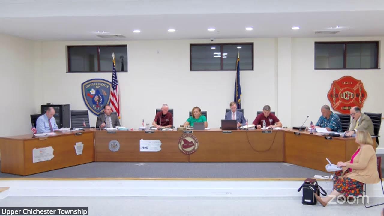 Upper Chichester Township's Zoom Meeting