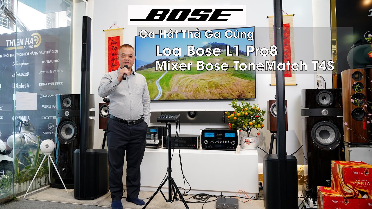 Loa Bose L1 Pro8 + Mixer Bose ToneMatch T4S - Ca Hát Thả Ga Mọi Lúc Mọi Nơi