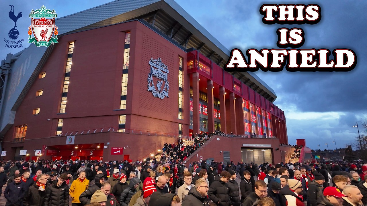 Electric Anfield Stadium Atmosphere! Liverpool vs Tottenham Matchday - YNWA