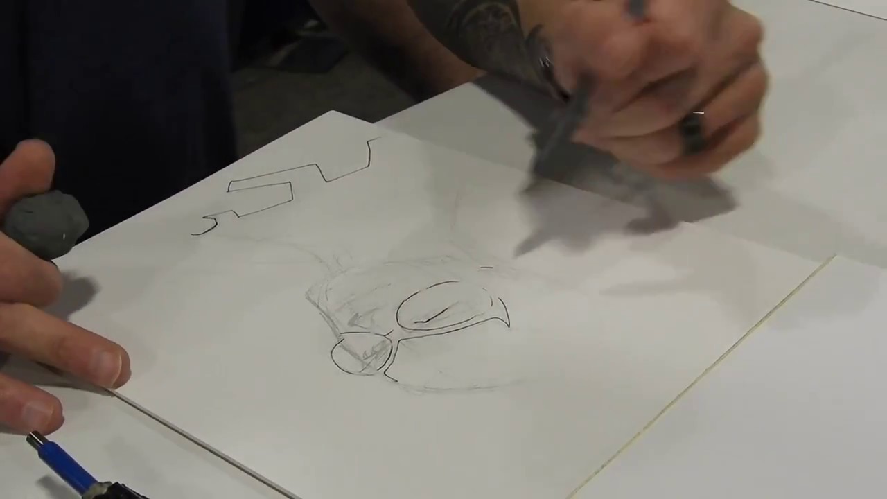 David Finch Blue Beetle Commission Timelapse