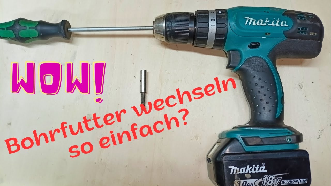 Makita | BOHRFUTTER WECHSELN | mit (Schlagschrauber) , so geht´s viel EINFACHER!😉| Holz-CNC-Handwerk