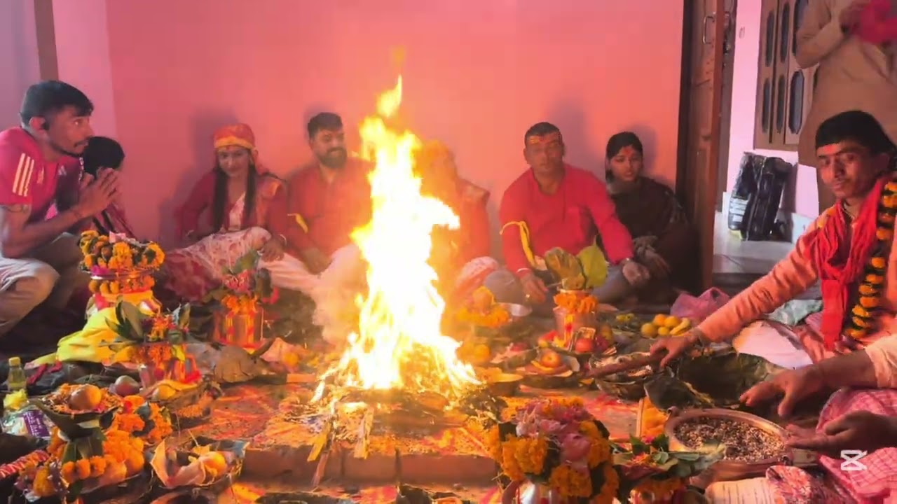 घर पूजा, लाखबत्ती प्रज्वलन तथा भजन–कीर्तन कार्यक्रम🙏❤️🧿