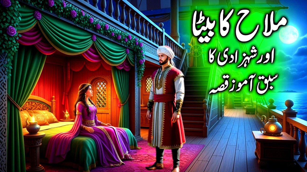 Malah Ka Beta or Shehzadi || The story of the sailor's son and princess || Urdu story