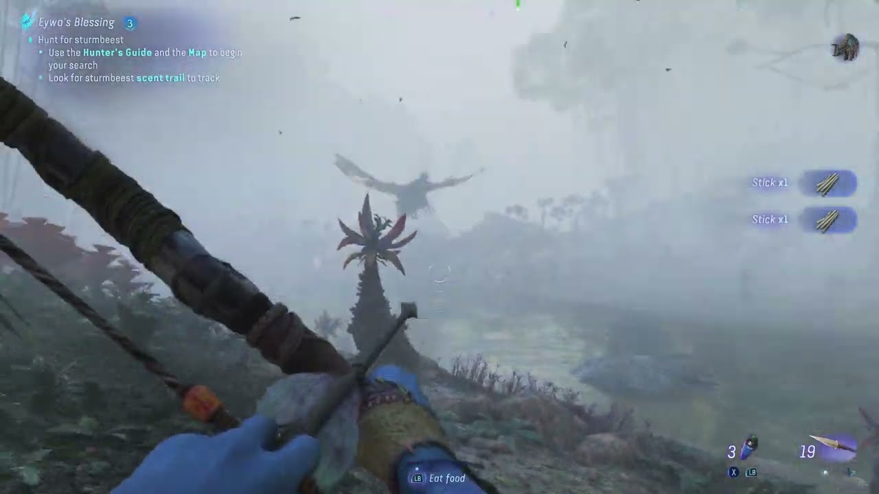 Avatar Frontiers of Pandora Look for Sturmbeast Scent Trail to Track