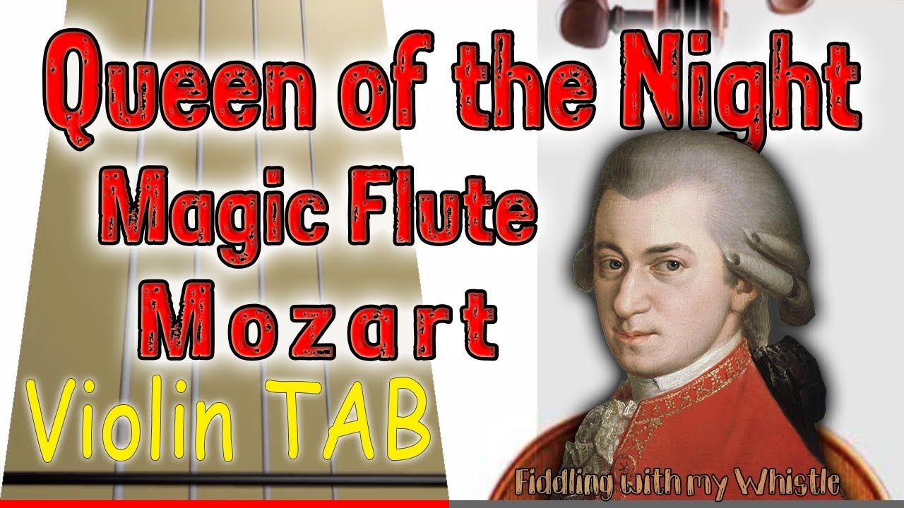 Der Holle Rache (Queen of the Night ) - Magic Flute - Mozart - Violin - Play Along Tab Tutorial