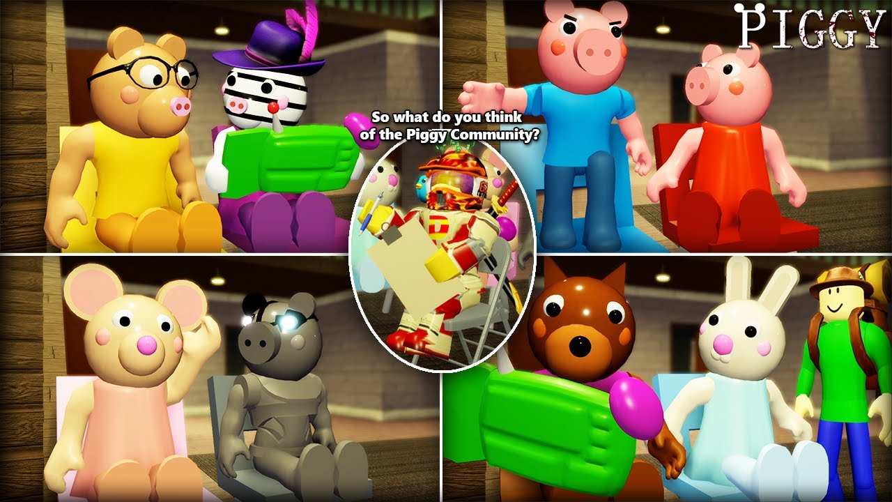 ROBLOX PIGGY RP FILM: ИНТЕРВЬЮ С ПОПУЛЯРНЫМИ ПЕРСОНАЖАМИ PIGGY!! (не канон)