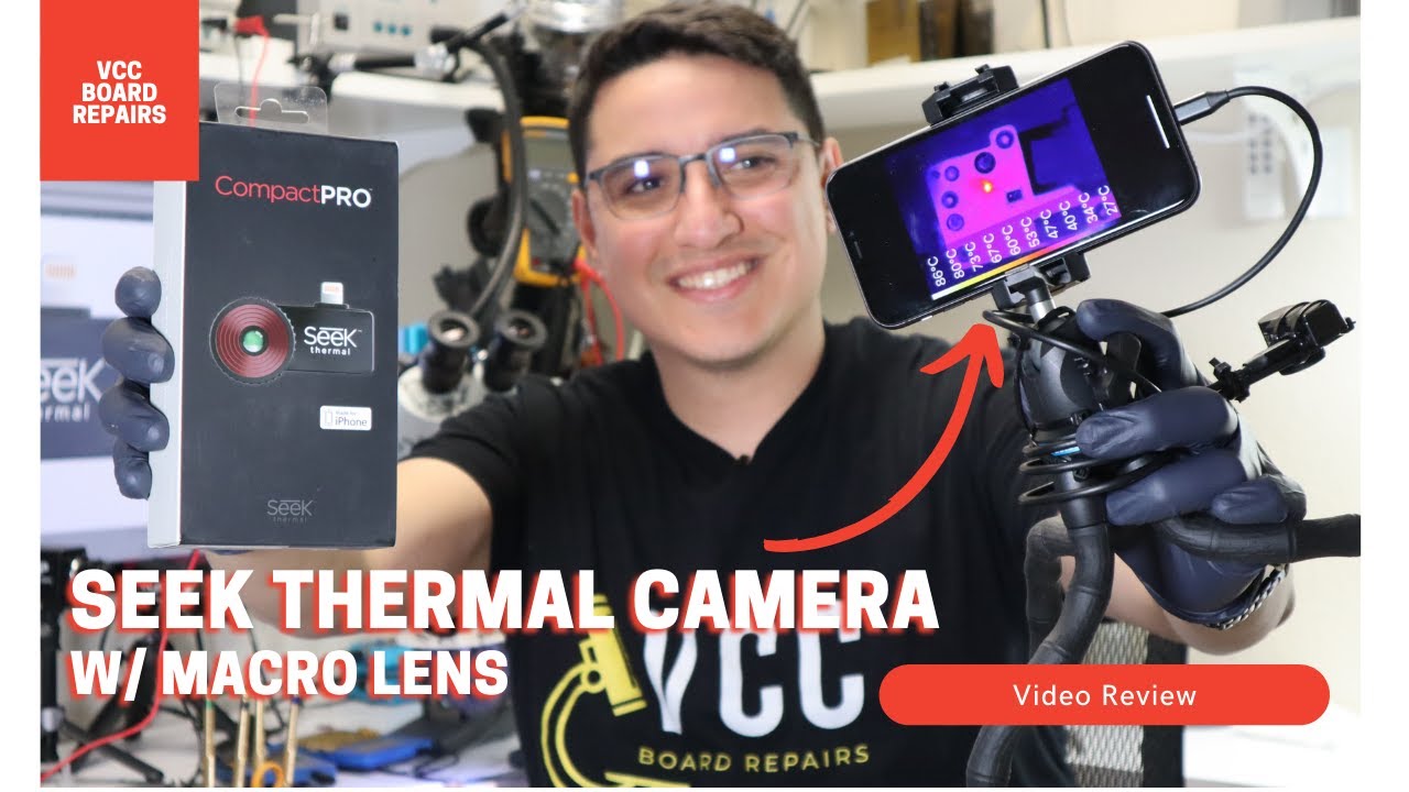 Seek Thermal Camera with Macro Lens | iPhone Logic Board Troubleshooting | How To Use