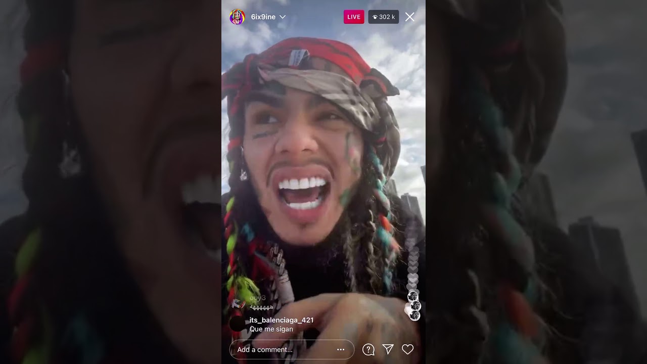6ix9ine live on boat 20.02.2021 (instagram)