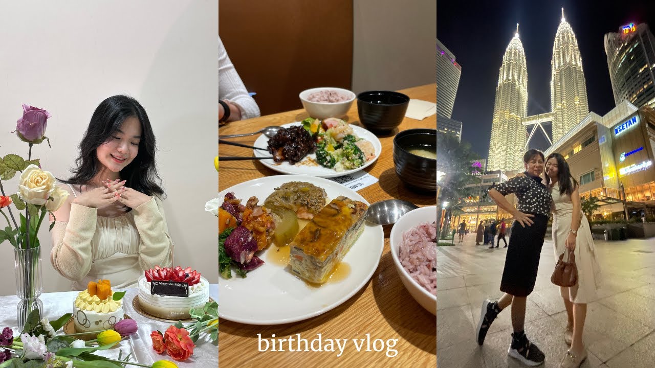 VLOG💐Exploring Muji Cafe,Geylang Bazaar in Singapore,3D2N in KL🎂eventful months