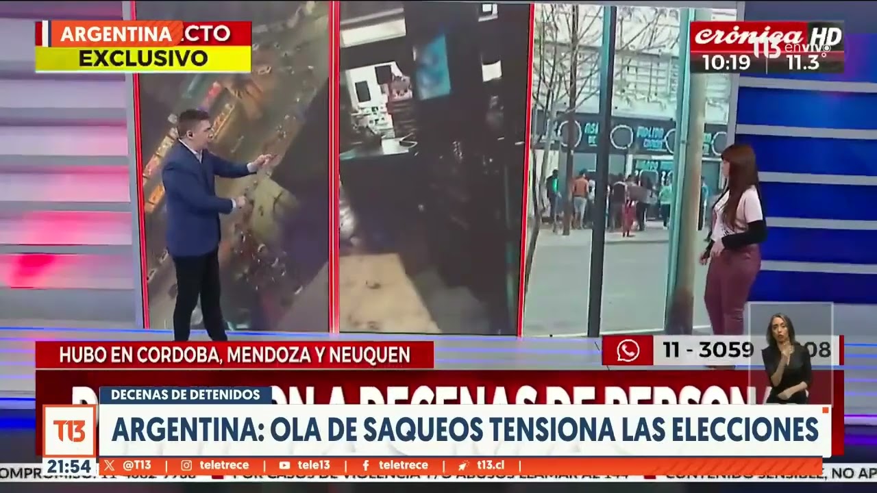 Ola de saqueos tensiona las elecciones en Argentina