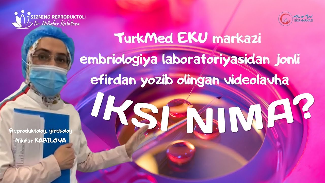 EKU'da IKSI nima? Reproduktolog Nilufar KABILOVA, 95-678-78-00 #eku #eko #ivf #icsi #iksi #sperma