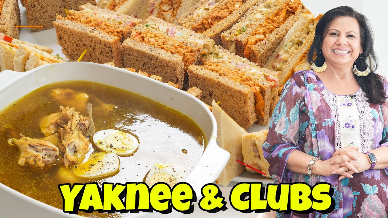 Ane Wale Bathreen Mosam k Liye Zabardast Chicken Yaknee & Club Sandwiches Recipe in Urdu Hindi - RKK