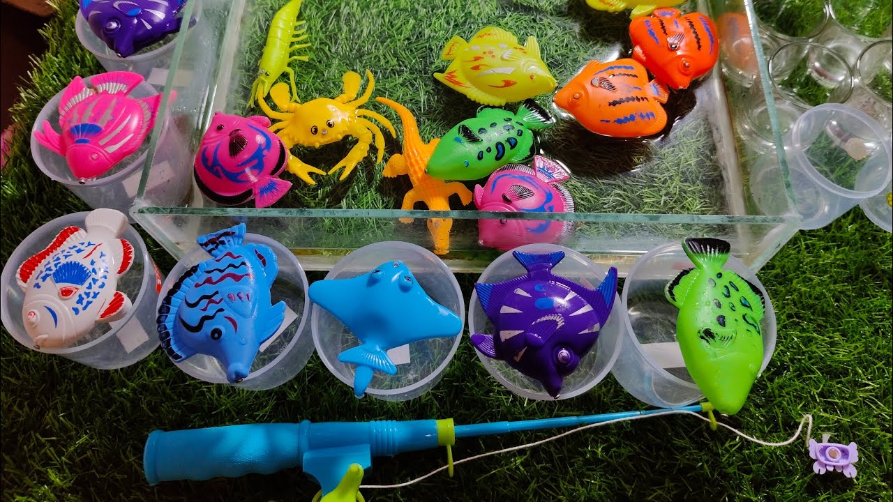 WaaH seru banget‼️ mancing ikan mainan lucu warna warni #mainananak #trending #mancing 